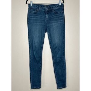 prAna London Organic Cotton Jeans Women's 8/28‎ Skinny Stretch Dark Washed out
